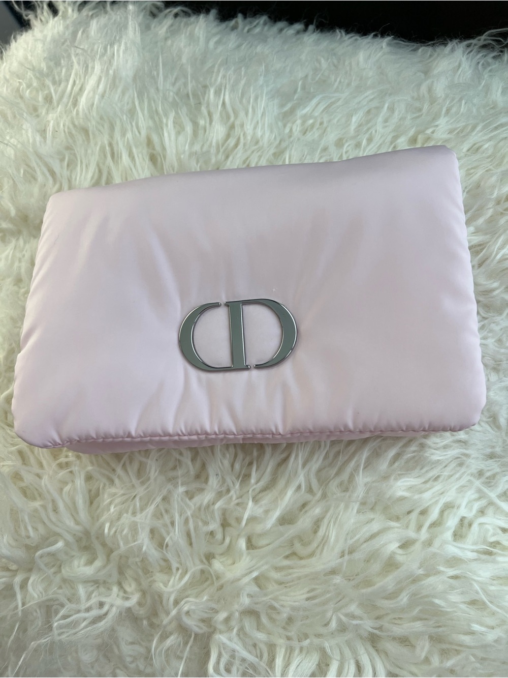 Christian Dior Pink CD Logo Pouch Beauty